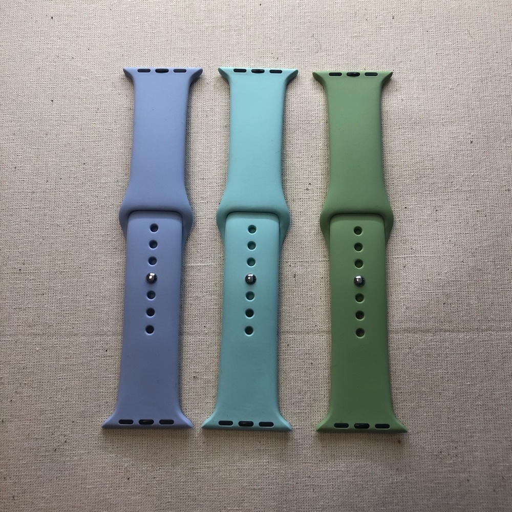 *NEW* Set of 3 Sport Silicone Apple Watch Bands